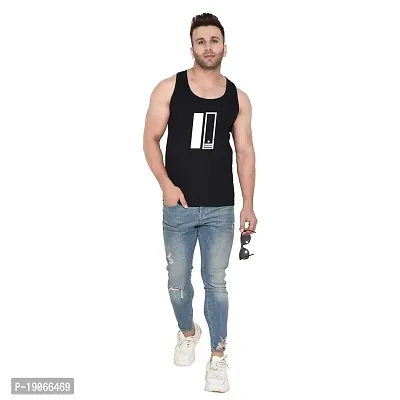 Polo Plus Men with Placement Print Latest Classic Cotton Sando Vest-PSD-03221028P-thumb4