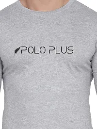 Polo Plus Men Trendy Classic Patti Printed Full Sleeve Cotton T-Shirt-thumb4