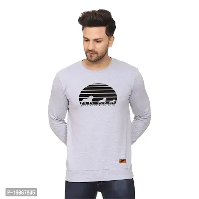 Polo Plus Men Latest Classic Lion Printed Full Sleeve Cotton Sweatshirt