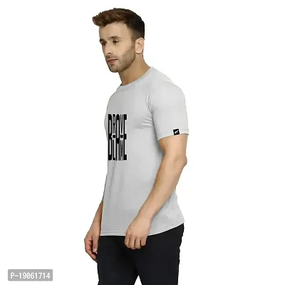 Polo Plus Men Multicolors Text Graphic Printed Half Sleeve Cotton T-Shirt-thumb2