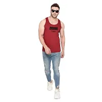 Polo Plus Men with Placement Print Latest Classic Cotton Sando Vest-PSD-03221004P-thumb3