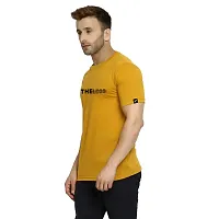 Polo Plus Men Multicolors Text Graphic Printed Half Sleeve Cotton T-Shirt-thumb1