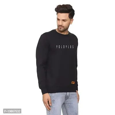 Polo Plus Men Latest Classic Polo Plain Printed Full Sleeve Cotton Sweatshirt-thumb3