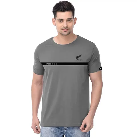 Polo Plus Men Text Half Sleeve T-Shirt