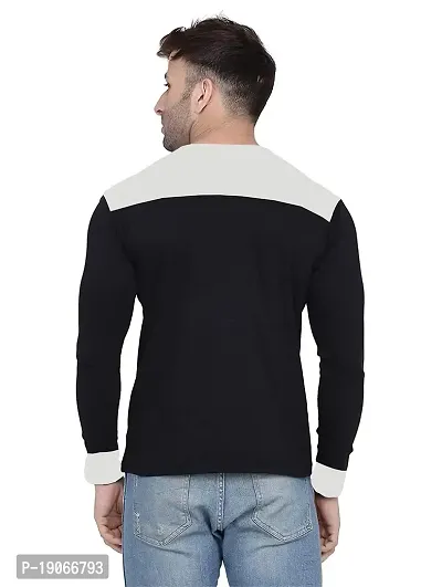 Polo Plus Men Multicolor Latest Classic Genius Printed Full Sleeve Cotton T-Shirt-thumb2