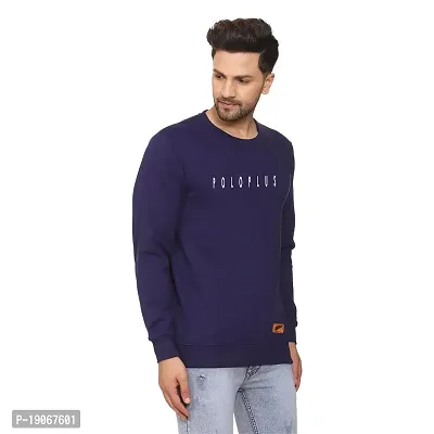 Polo Plus Men Latest Classic Polo Plain Printed Full Sleeve Cotton Sweatshirt-thumb3