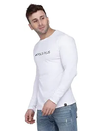 Polo Plus Men Trendy Classic Patti Printed Full Sleeve Cotton T-Shirt-thumb2