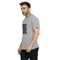 Polo Plus Men Multicolors Text Graphic Printed Half Sleeve Cotton T-Shirt-thumb1