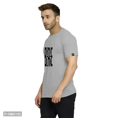 Polo Plus Men Multicolors Text Graphic Printed Half Sleeve Cotton T-Shirt-thumb2