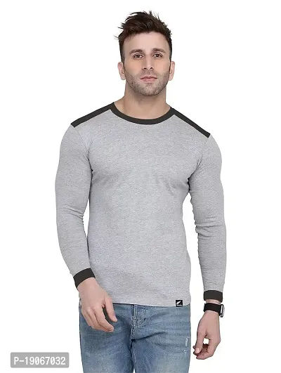 Polo Plus Men Multicolor Latest Classic Yoke Full Sleeve Cotton T-Shirt-thumb0