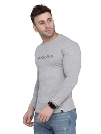 Polo Plus Men Trendy Classic Patti Printed Full Sleeve Cotton T-Shirt-thumb2