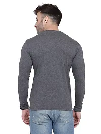 Polo Plus Men Trendy Classic Patti Printed Full Sleeve Cotton T-Shirt-thumb1