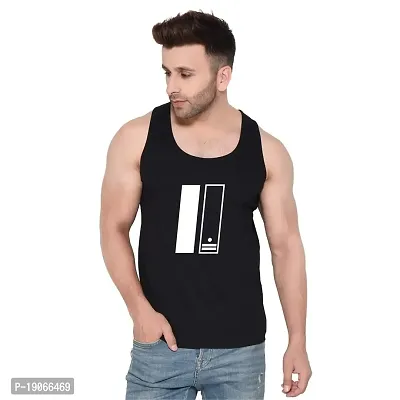 Polo Plus Men with Placement Print Latest Classic Cotton Sando Vest-PSD-03221028P-thumb0