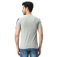 Polo Plus Men Grey Latest Attractive CutSew Pocket Half Sleeve Cotton T-Shirt-thumb2