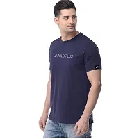 Polo Plus Men-Multicolored Latest Classic Printed Half-Sleeve Cotton T-Shirt-thumb1