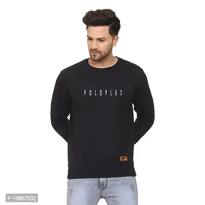 Polo Plus Men Latest Classic Polo Plain Printed Full Sleeve Cotton Sweatshirt-thumb0