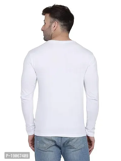 Polo Plus Men Trendy Classic Patti Printed Full Sleeve Cotton T-Shirt-thumb2