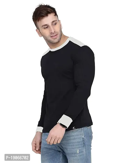 Polo Plus Men Multicolor Latest Classic Yoke Full Sleeve Cotton T-Shirt-thumb3