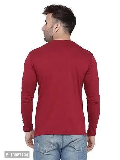 Polo Plus Men Trendy Classic Genius Printed Full Sleeve Cotton T-Shirt-thumb2