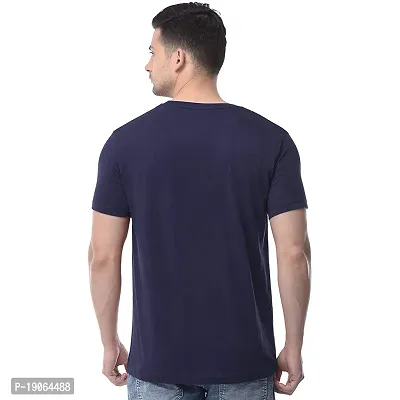 Polo Plus Men Multicolored Latest Attractive Classic Printed Half Sleeve Cotton T Shirt-thumb3