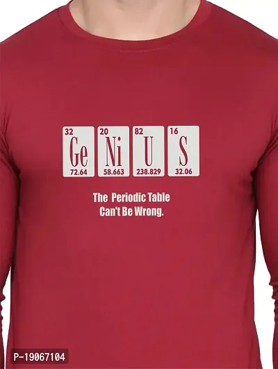 Polo Plus Men Trendy Classic Genius Printed Full Sleeve Cotton T-Shirt-thumb5