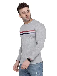 Polo Plus Men Multicolor Latest Classic Striped Detailing Full-Sleeve Cotton T-Shirt-thumb2