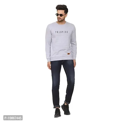 Polo Plus Men Latest Classic Polo Plain Printed Full Sleeve Cotton Sweatshirt-thumb4