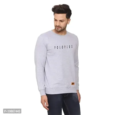 Polo Plus Men Latest Classic Polo Plain Printed Full Sleeve Cotton Sweatshirt-thumb3