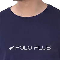 Polo Plus Men-Multicolored Latest Classic Printed Half-Sleeve Cotton T-Shirt-thumb3