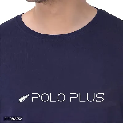 Polo Plus Men-Multicolored Latest Classic Printed Half-Sleeve Cotton T-Shirt-thumb4