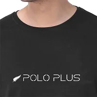 Polo Plus Men-Multicolored Latest Classic Printed Half-Sleeve Cotton T-Shirt-thumb3