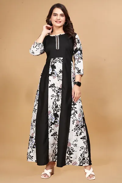 Fancy Crepe Ethnic Gowns 