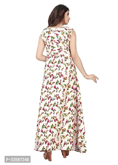 Stylish Crepe Printed Gown for Women-thumb3