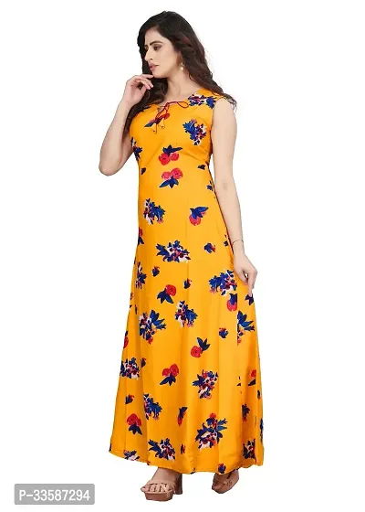 Stylish Crepe Gown for Women-thumb4