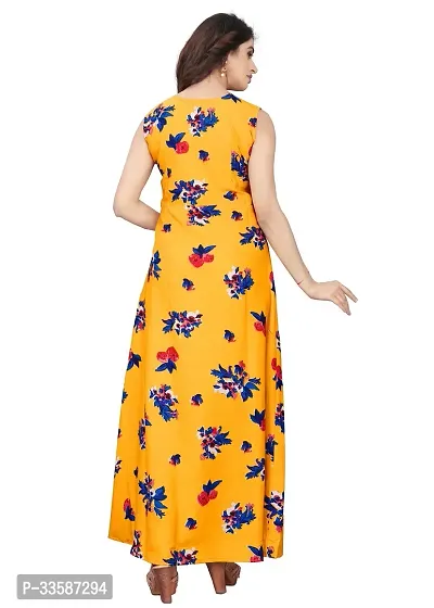 Stylish Crepe Gown for Women-thumb2