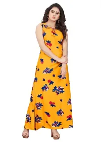 Stylish Crepe Printed Gown for Women-thumb2