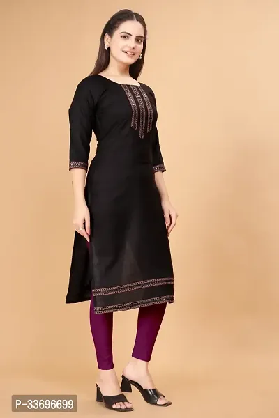 Stylish Crepe Embroidered Kurti for Women-thumb2