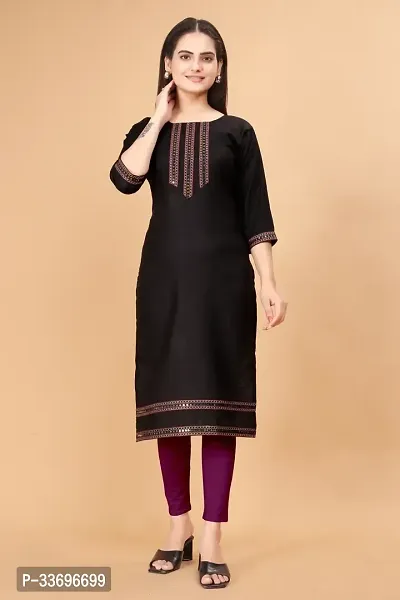 Stylish Crepe Embroidered Kurti for Women-thumb3