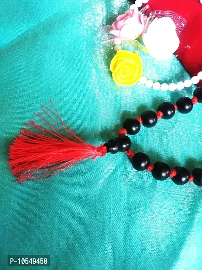 KC PRODUCTS? Natural Ebony Wood (Karungali Kattai) Knotted 27+1 Beads Religious Japa Mala Malai with Tread Tassel for Meditation & Chanting Pooja and Worship [ 10 mm ]-thumb3