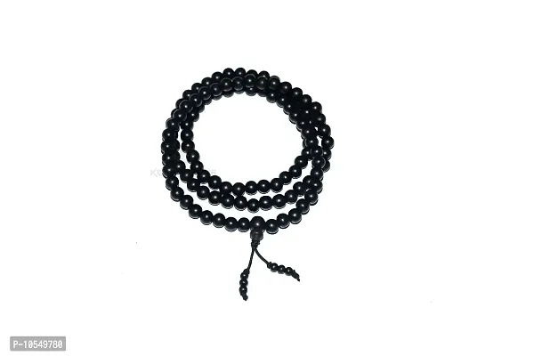KC PRODUCTS 100% Natural Unpolished Black Sandalwood JAPA Mala | BALCK MALA | Religious Japa Mala FOR Chanting Meditation Pooja Prayer Yoga Necklace [ 108 Beads SIZE 8 MM ]-thumb3