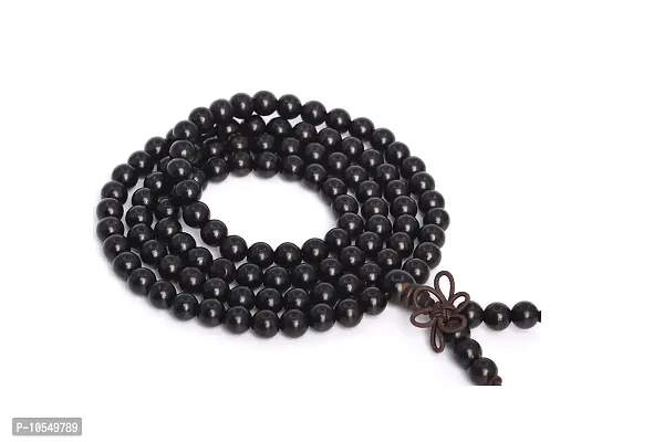 KC PRODUCTS 100% Natural Unpolished Black Sandalwood JAPA Mala | BALCK MALA | Religious Japa Mala FOR Chanting Meditation Pooja Prayer Yoga Necklace [ 108 Beads SIZE 10 MM ]-thumb4