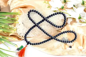 KC PRODUCTS? Karungali Kattai Religious Japa Mala Malai with Tread Tassel | Ebony Wood Natural Unpolished 108+1 Beads Mala for Meditation Pooja Chanting Wearing Jewelry Prayer Beads [ 8 mm ]-thumb1