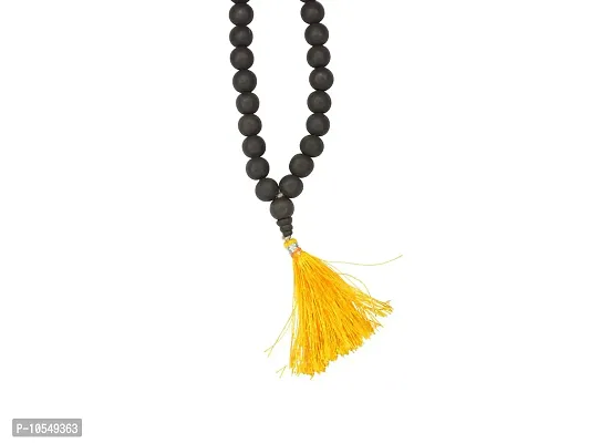 KC PRODUCTS? Karungali Kattai Religious Japa Mala Malai with Tread Tassel | Ebony Wood Natural Unpolished 54+1 Beads Mala for Meditation Pooja Chanting Wearing Jewelry Prayer Beads [ 8 mm ]-thumb3