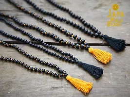 KC PRODUCTS? Natural Ebony Wood Knotted mala | Karungali Kattai Knotted 108+1 Beads Religious Japa Mala Malai with Tread Tassel for Meditation & Chanting Pooja and Worship [ 8 mm ]-thumb4