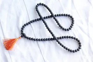 KC PRODUCTS? Karungali Kattai Religious Japa Mala Malai with Tread Tassel | Ebony Wood Natural Unpolished 108+1 Beads Mala for Meditation Pooja Chanting Wearing Jewelry Prayer Beads [ 8 mm ]-thumb2