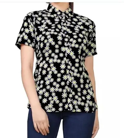 Elegant Rayon Half Sleeve Shirt For Women