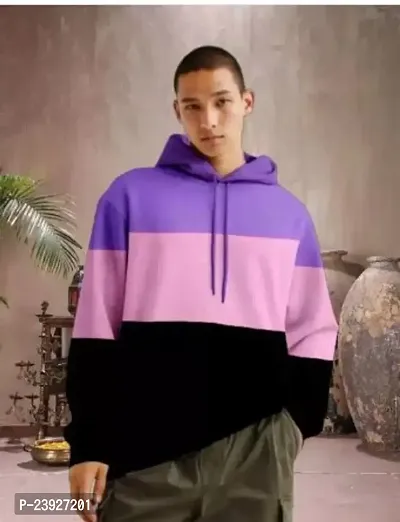 Stylish Colourblocked Sweatshirts For Men-thumb0