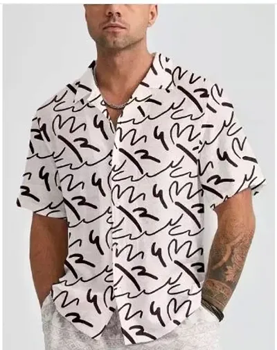 Hot Selling Rayon Short Sleeves Casual Shirt 