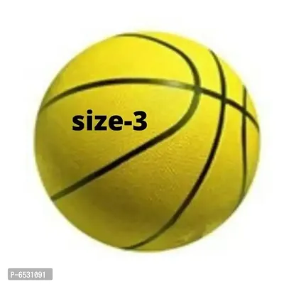 Rubber Basketball Size-3 For Kids With Needle