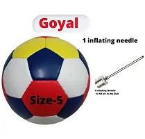 Rubber Football For Kids Size-5 Smooth Surface With 1 Needle-thumb1
